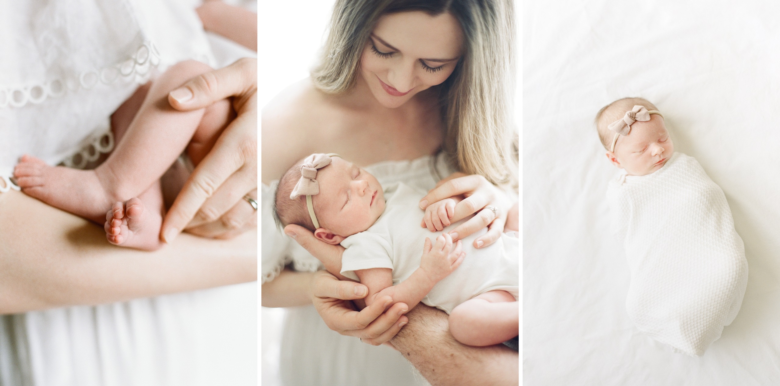 Overland Park newborn photographer in-home newborn session timeless luxury newborn portraits Kansas City film photographer
