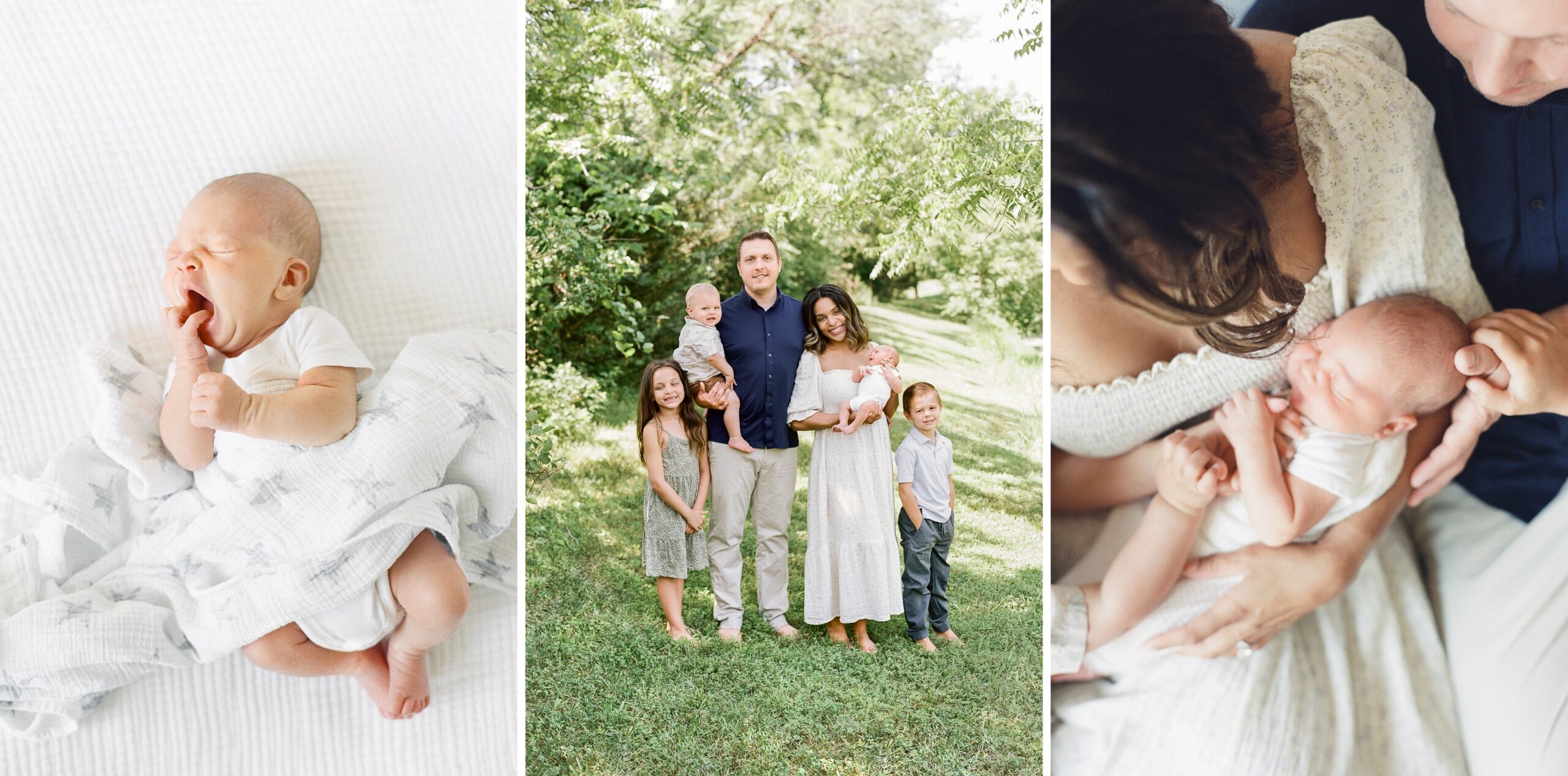 Olathe-newborn-photographer-in-home-newborn-session-with-3-siblings-of-baby-number-four-KC-film-photographer