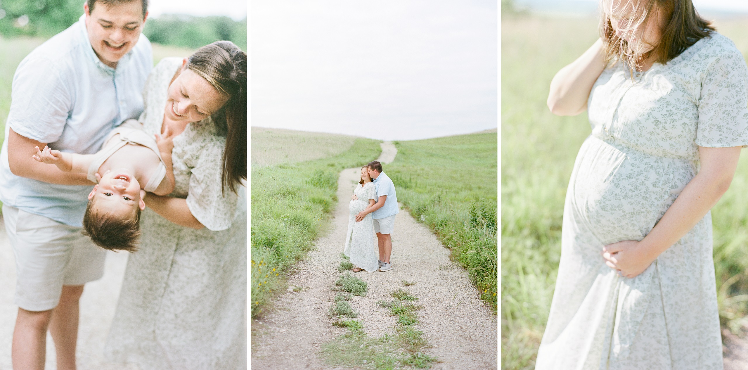 Flint Hills Maternity Session Konza Prairie Nature Trail Kansas City Family Photographer Summer photos