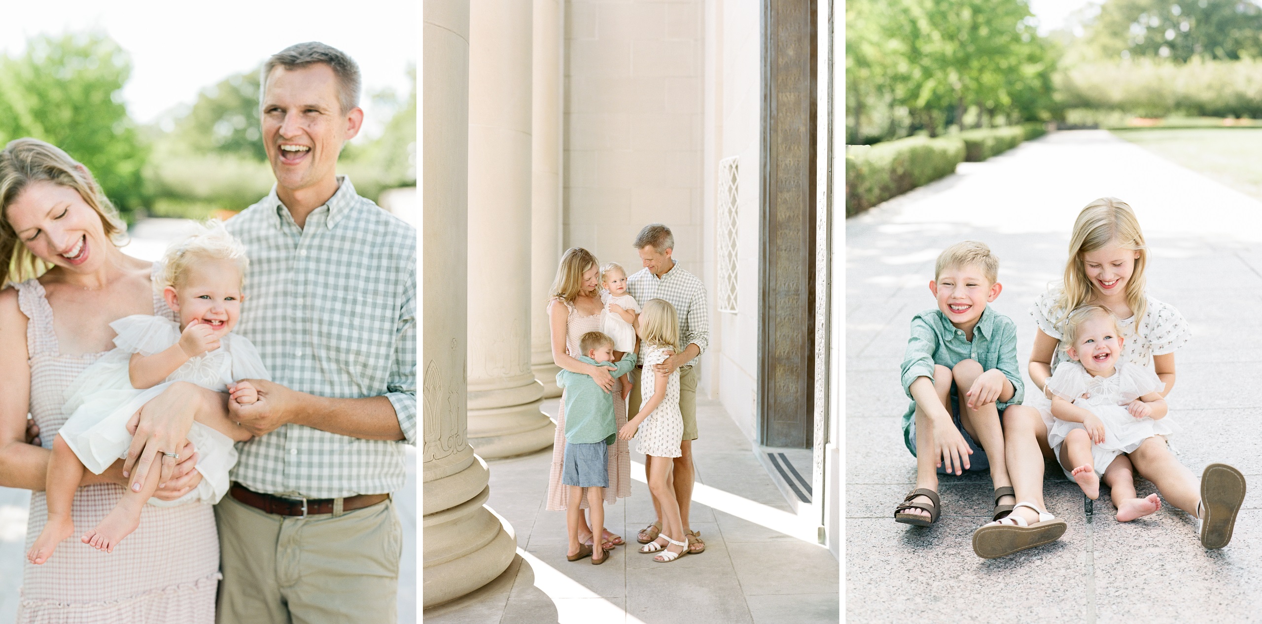 Kansas City Family Photographer KC film photographer family of 5 photos at The Nelson-Atkins