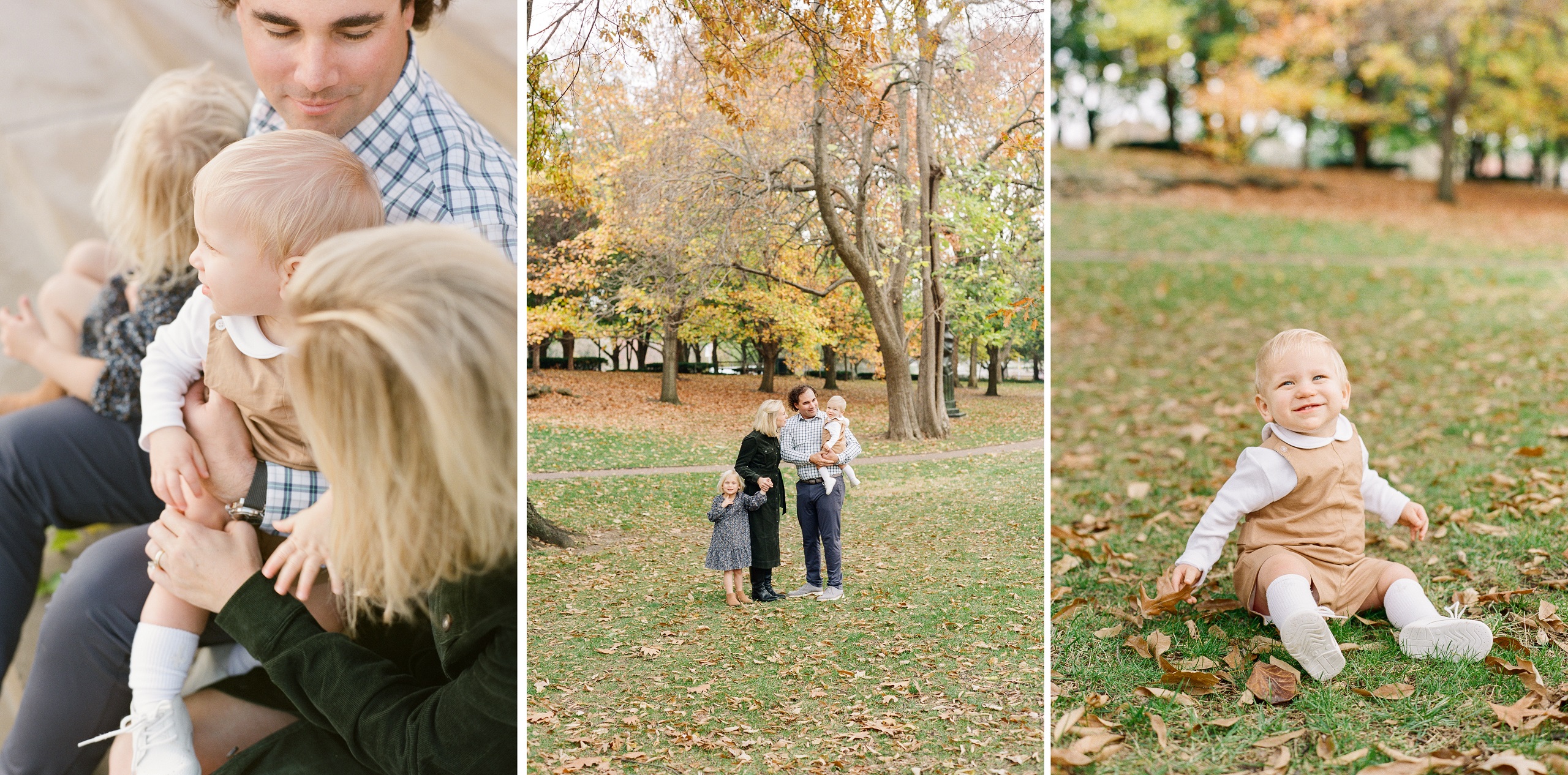Kansas City fall color family photos KC family photography Missouri film photographer