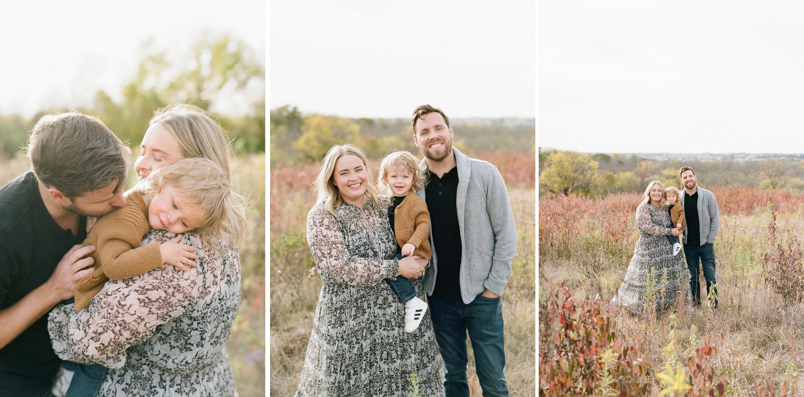 Kansas City fall family photos October field session KC family photography missouri film photographer