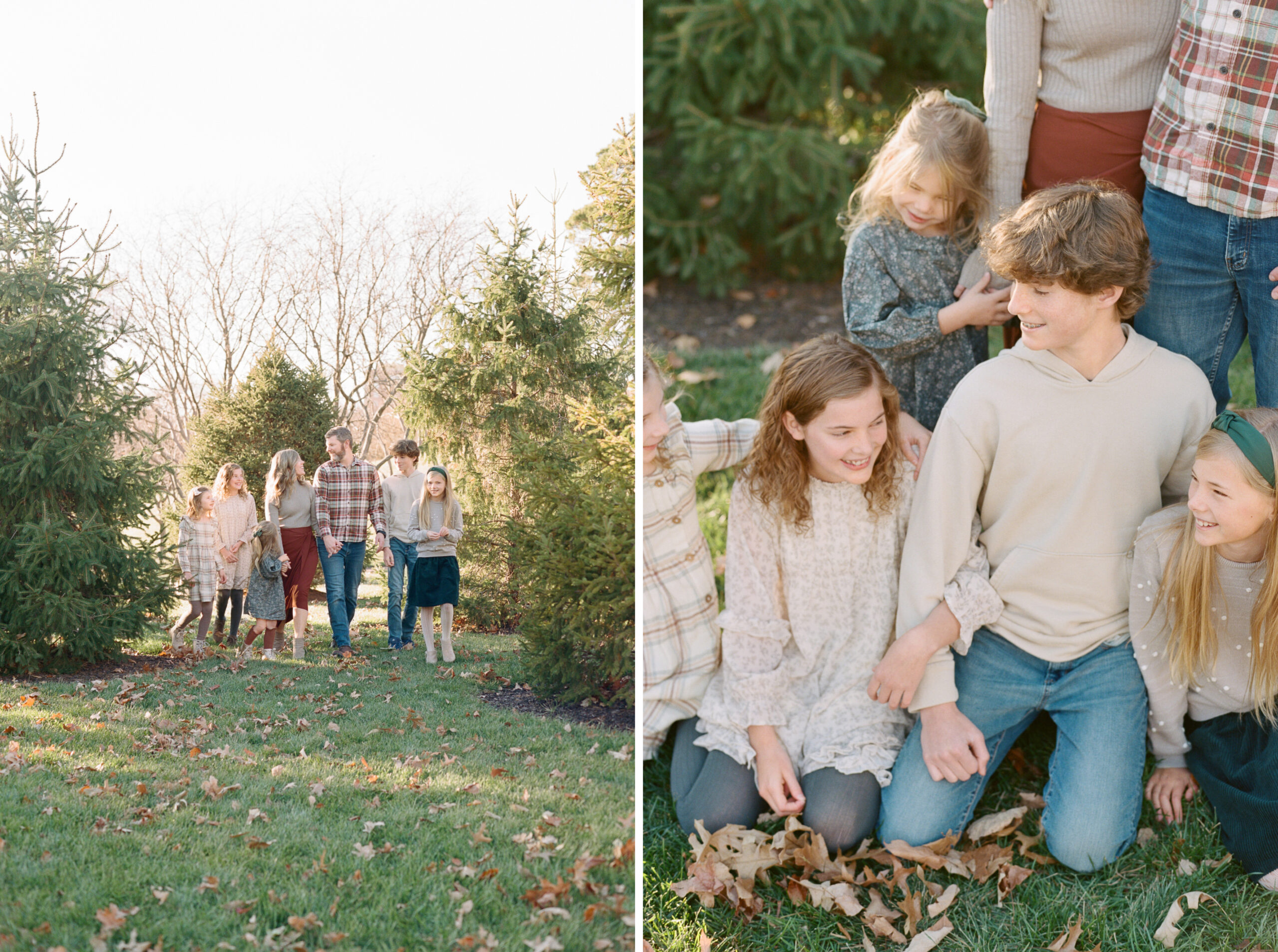 1 - Kansas City Family Photographer Holiday photos for family with 5 kids Alissa Bird Portraits