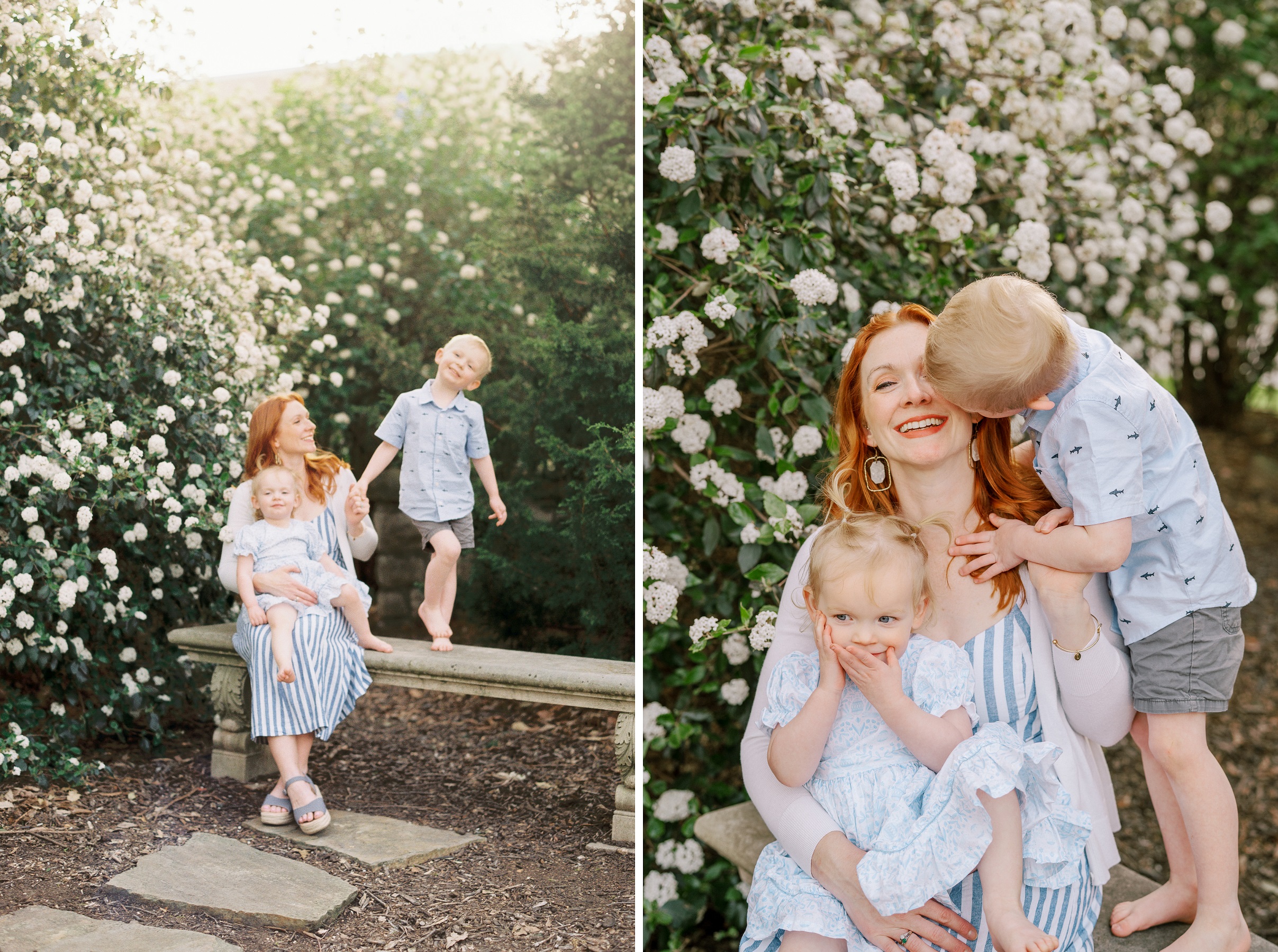 6-Kansas-City-Family-Photography-Spring-garden-family-photos-portrait-of-mom-with-two-toddlers